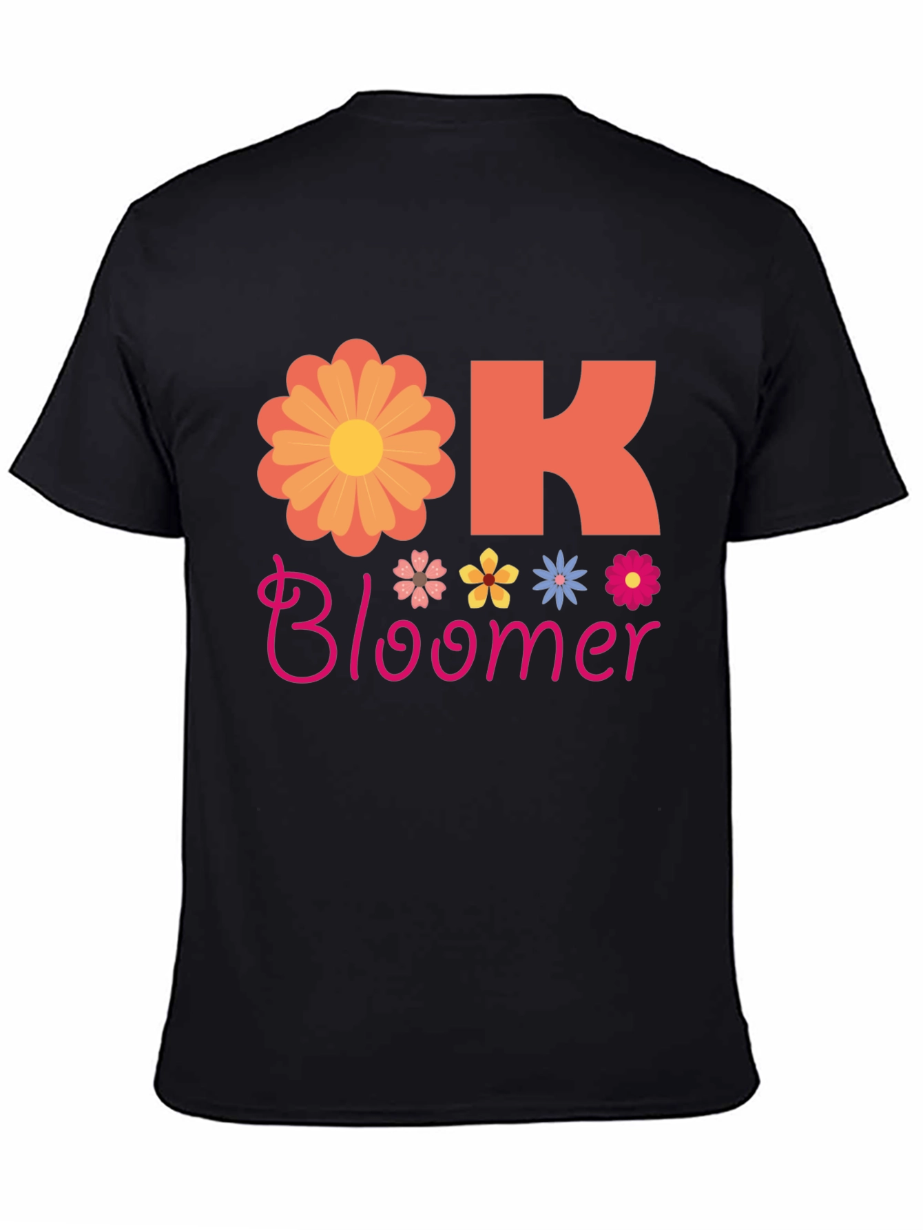 Ok Bloomer Graphic T-Shirt - Floral Design