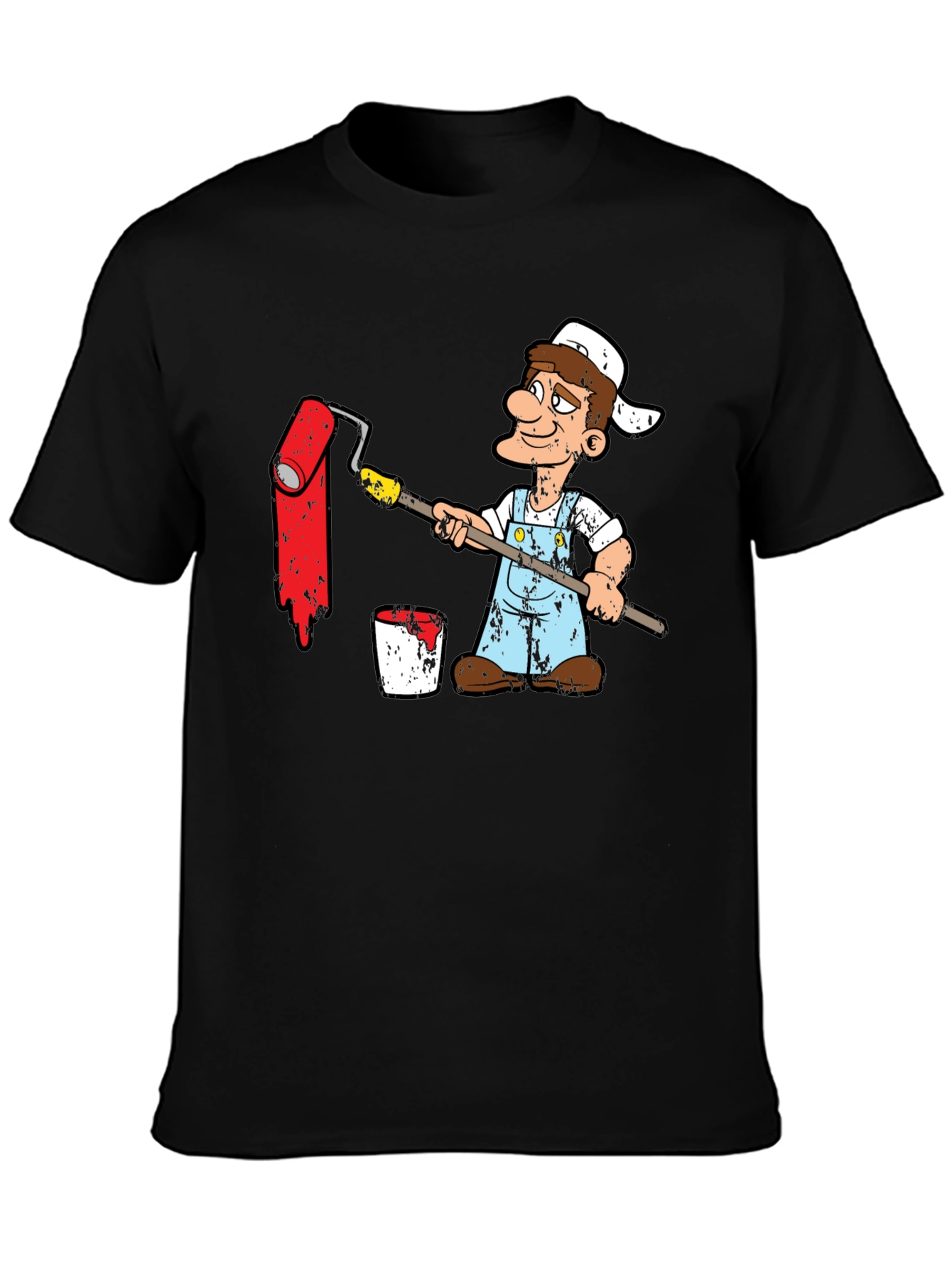 Painter Cartoon Graphic T-Shirt
