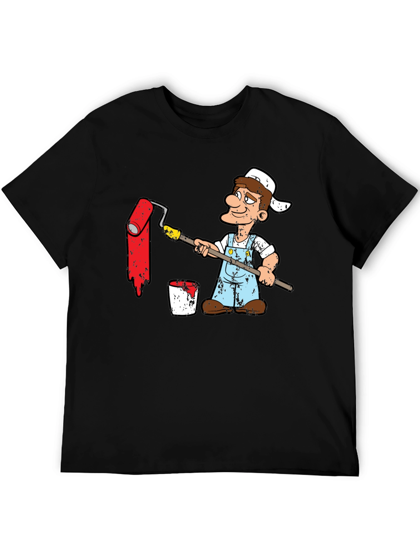 Painter Cartoon Graphic T-Shirt
