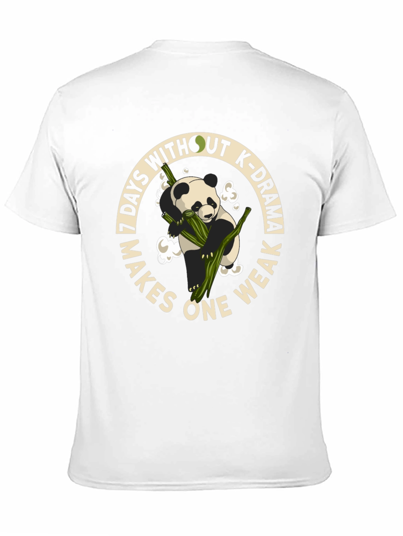 K-Drama Lover T-Shirt - Panda and Bamboo Graphic