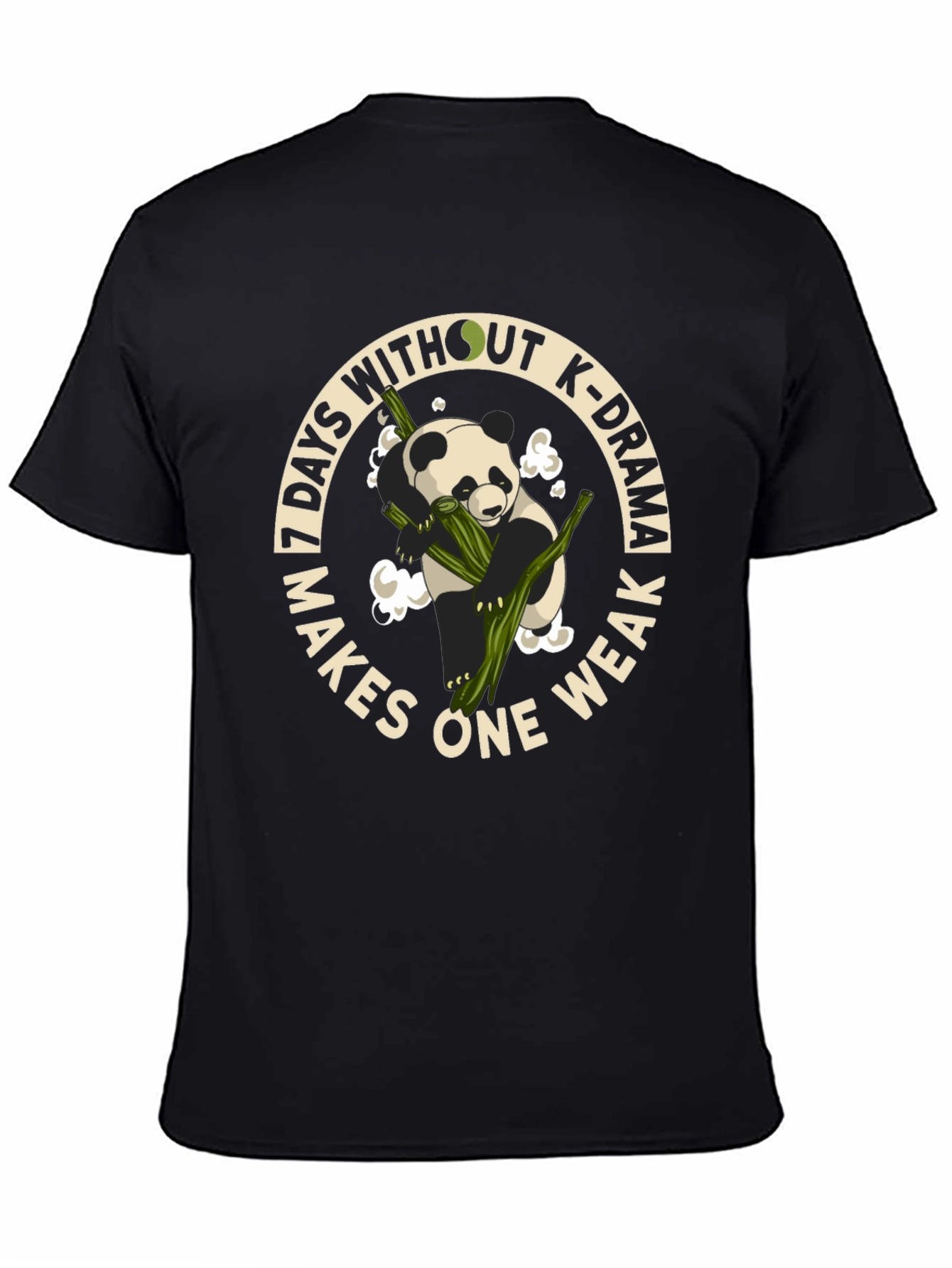 K-Drama Lover T-Shirt - Panda and Bamboo Graphic