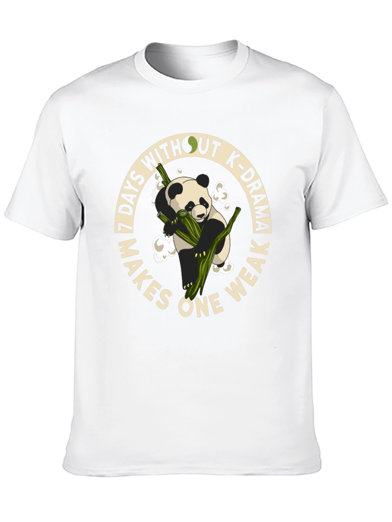 K-Drama Lover T-Shirt - Panda and Bamboo Graphic