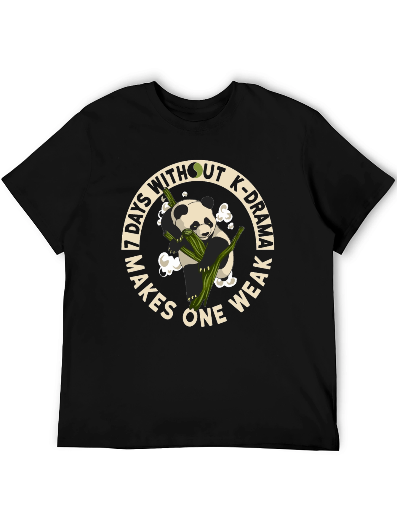 K-Drama Lover T-Shirt - Panda and Bamboo Graphic