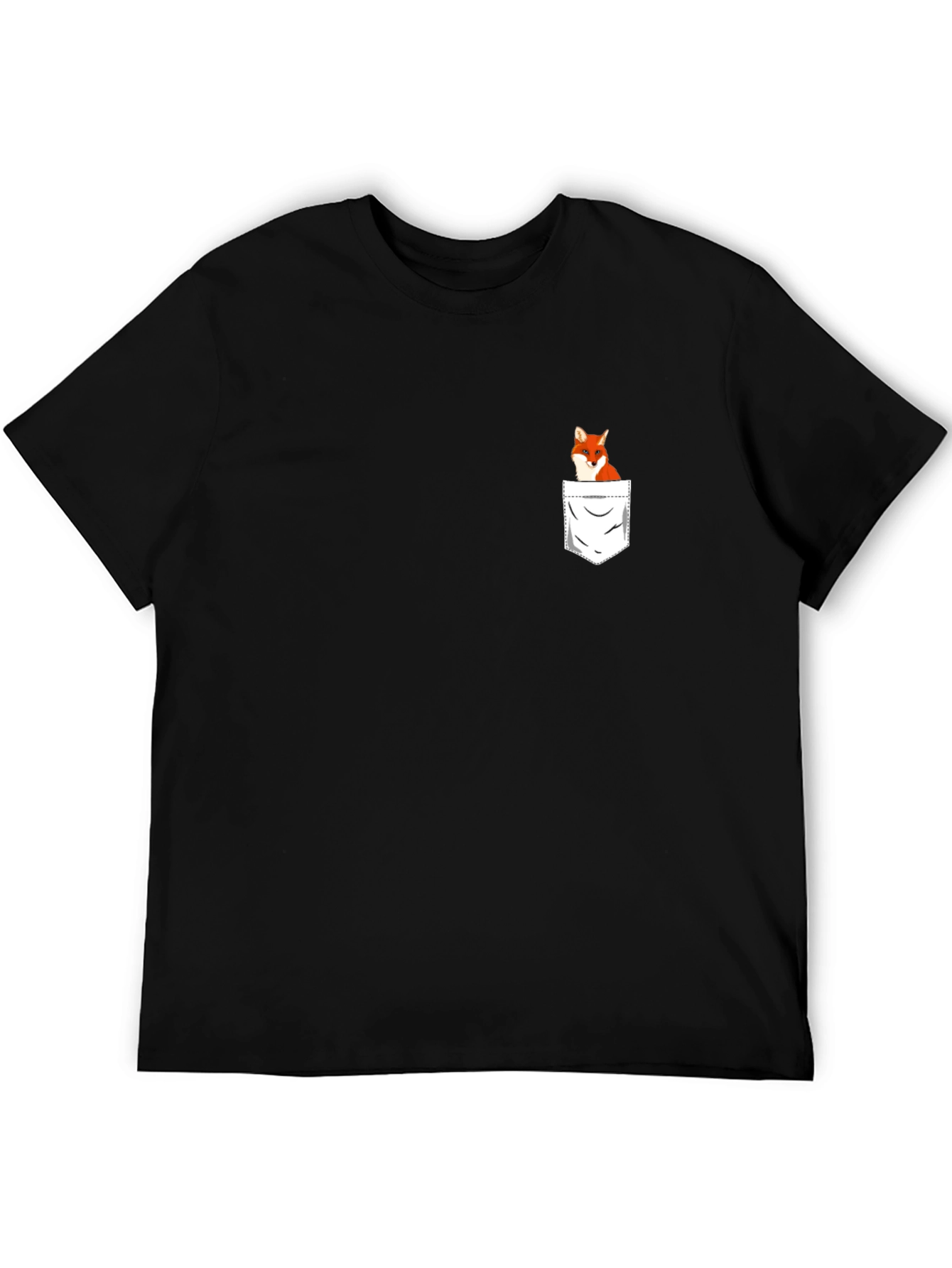 Pocket Fox Graphic T-Shirt