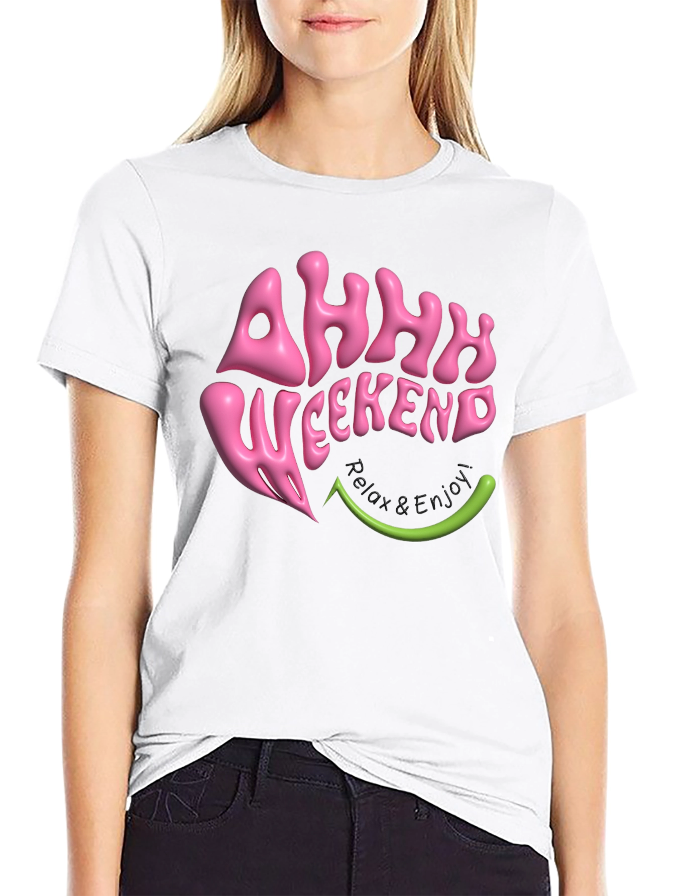 Ahhh Weekend T-Shirt - Relax & Enjoy Graphic Tee