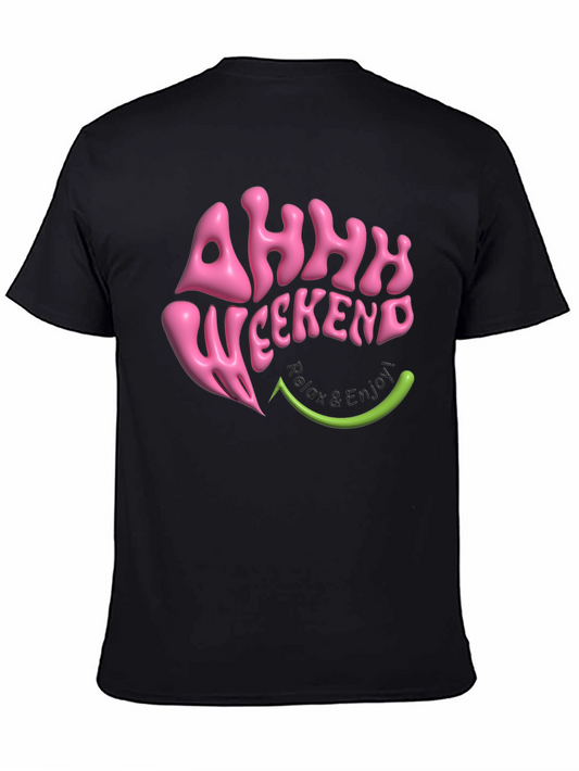 Ahhh Weekend T-Shirt - Relax & Enjoy Graphic Tee