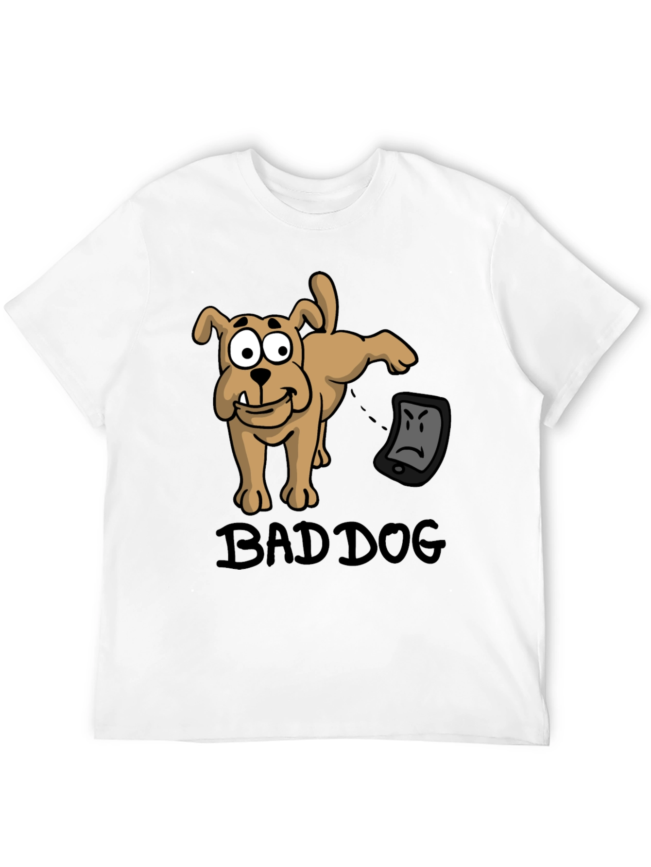 Bad Dog T-Shirt - Funny Cartoon Dog Design