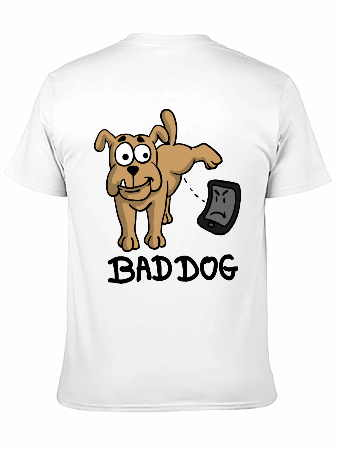 Bad Dog T-Shirt - Funny Cartoon Dog Design