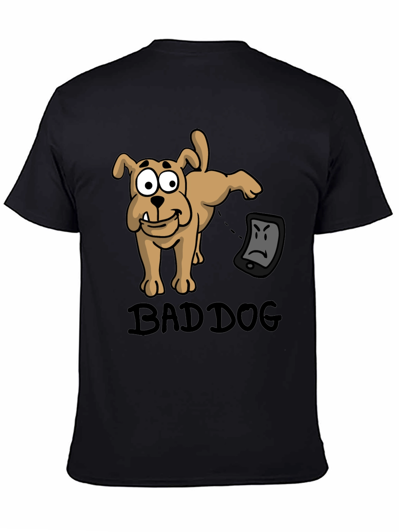 Bad Dog T-Shirt - Funny Cartoon Dog Design