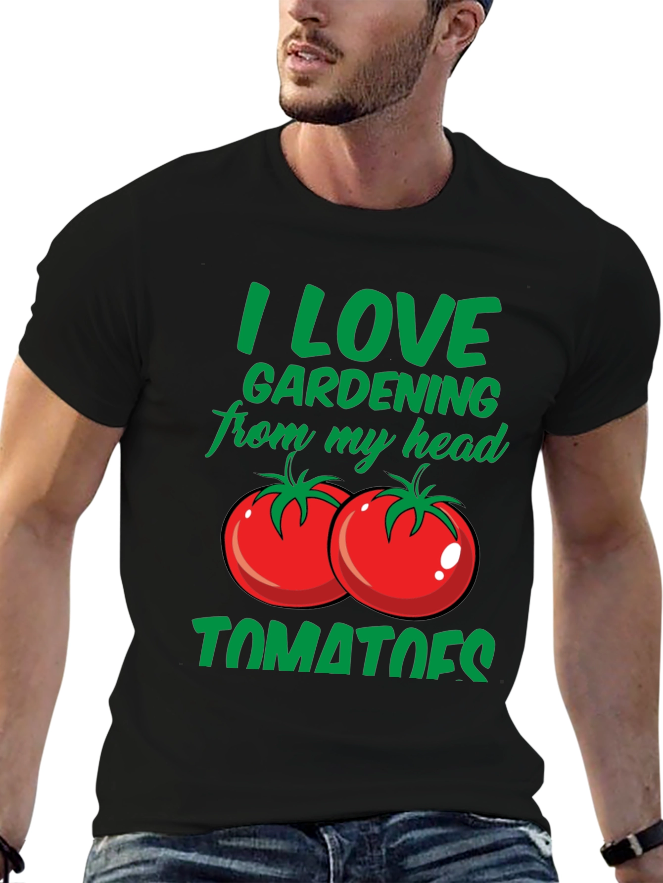 I Love Gardening From My Head Tomatoes T-Shirt