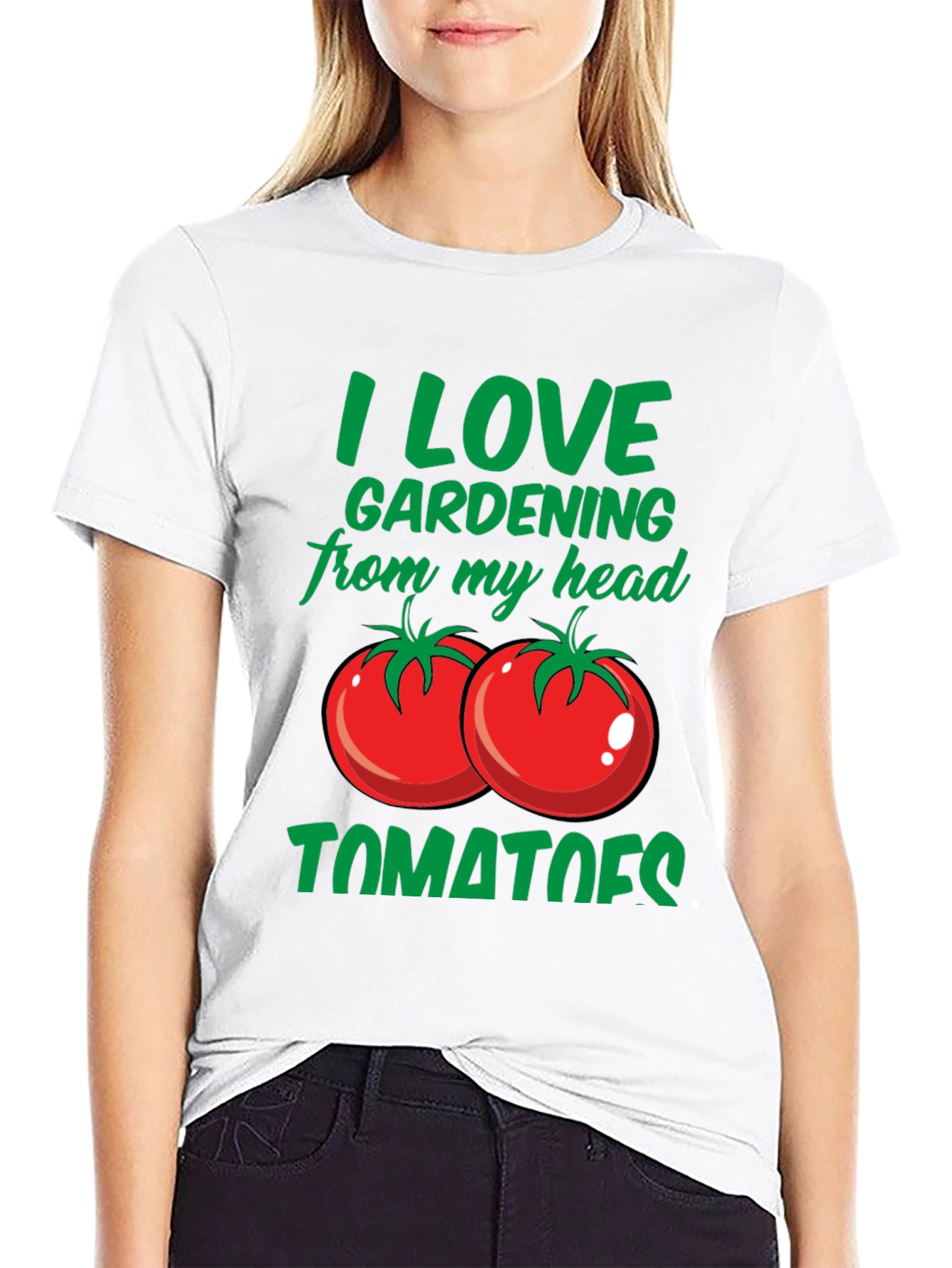 I Love Gardening From My Head Tomatoes T-Shirt