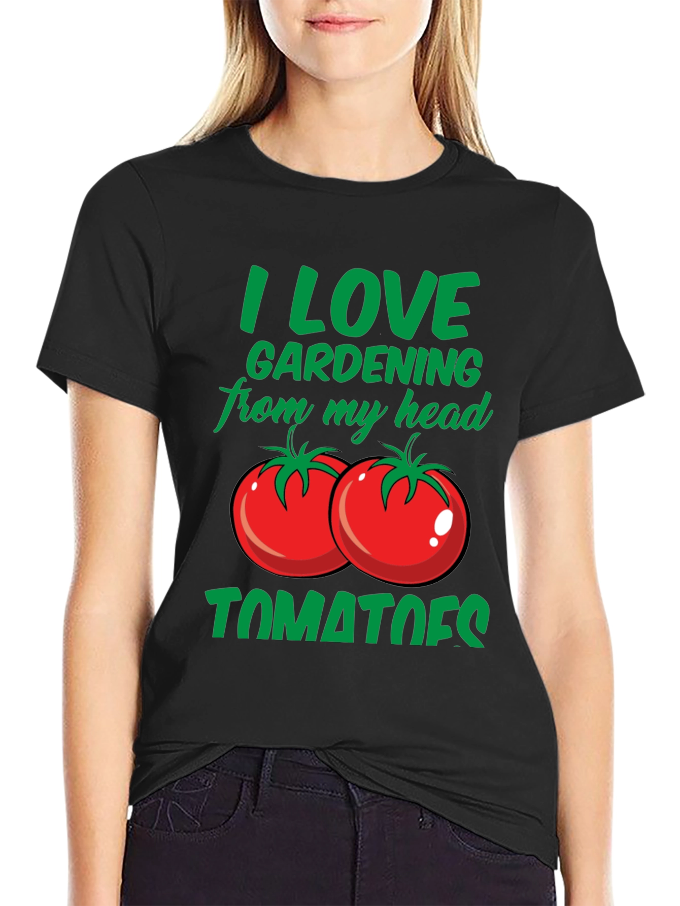 I Love Gardening From My Head Tomatoes T-Shirt