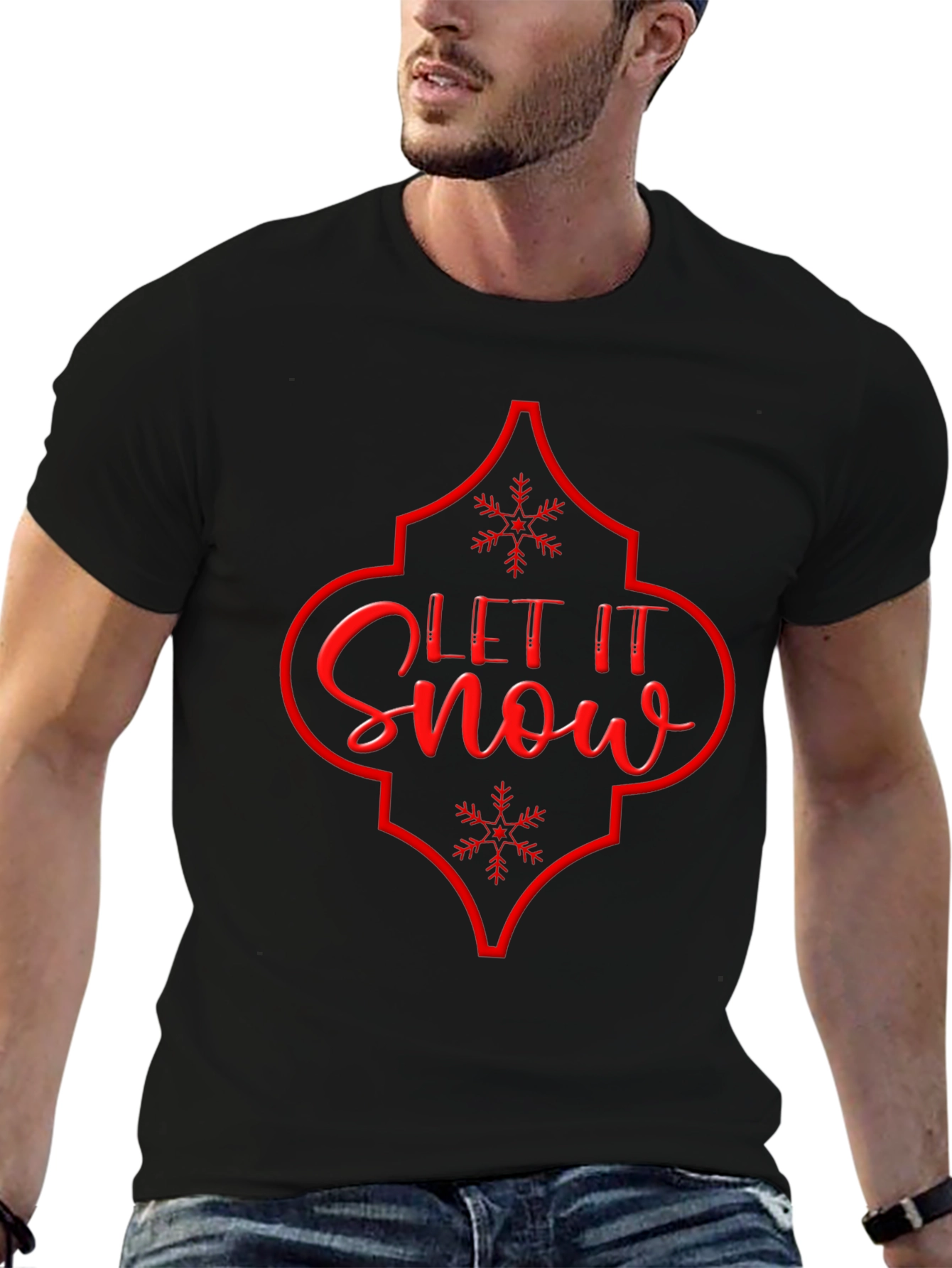 Let it Snow Graphic T-Shirt - Holiday Season Tee