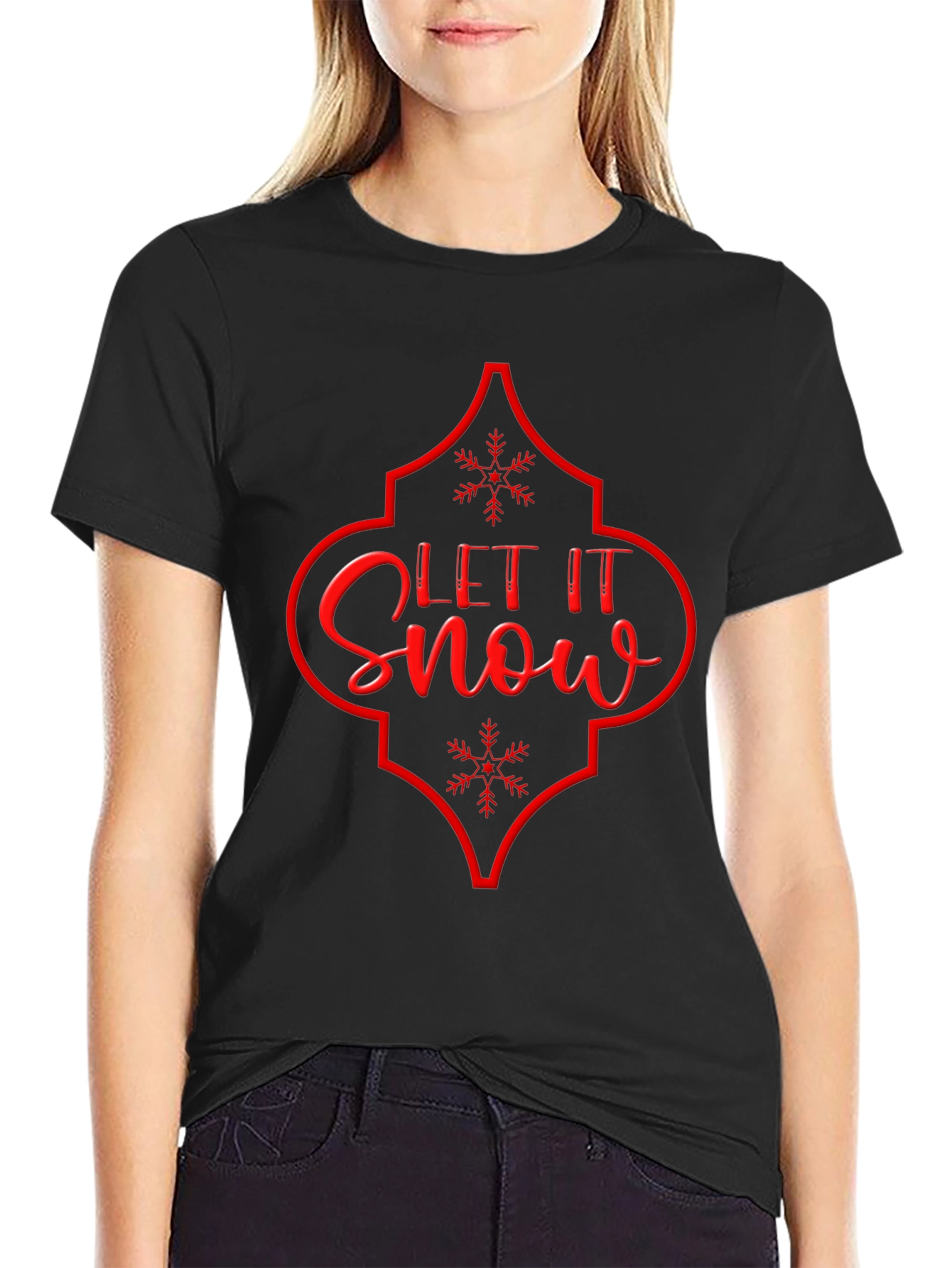 Let it Snow Graphic T-Shirt - Holiday Season Tee