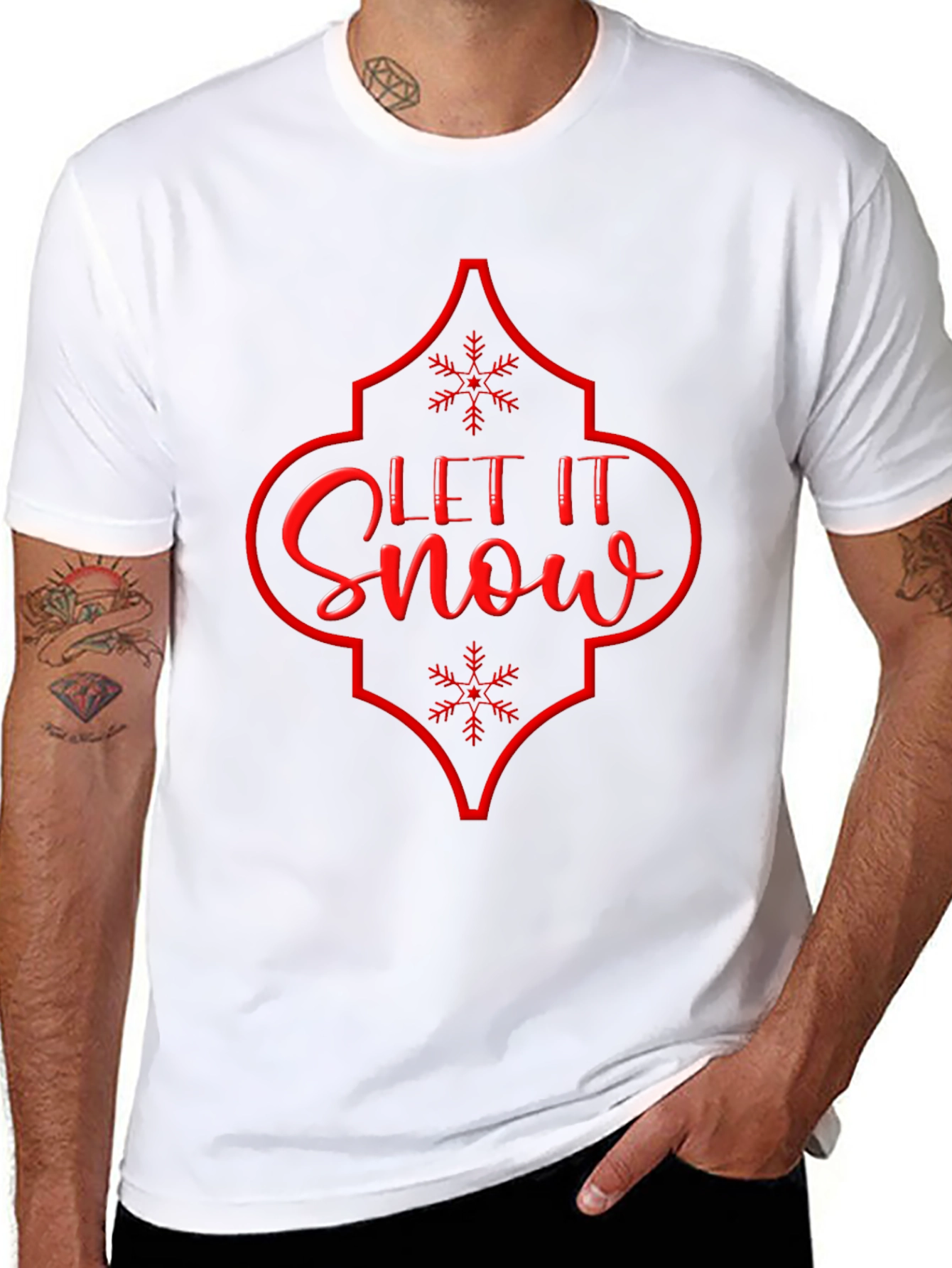 Let it Snow Graphic T-Shirt - Holiday Season Tee