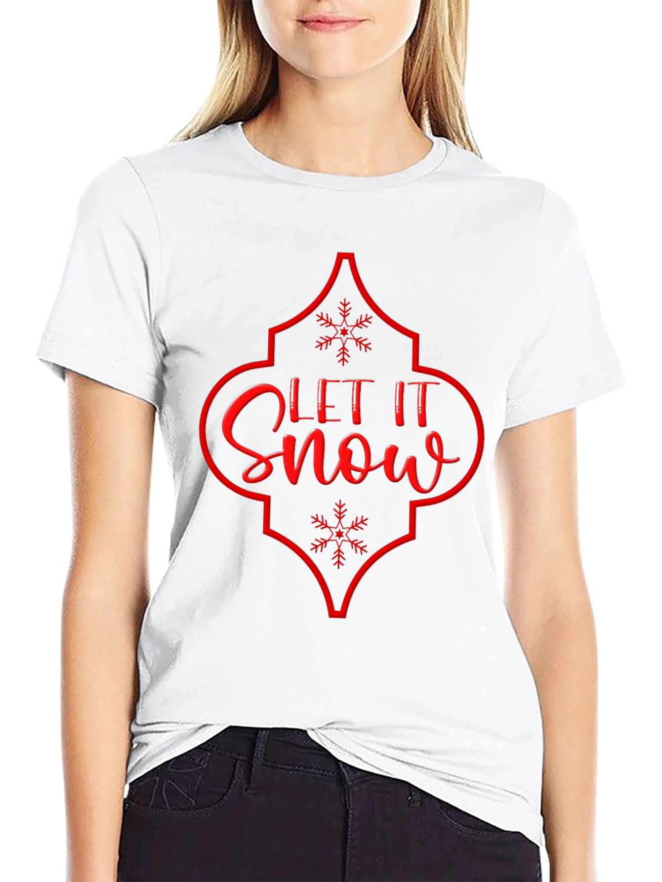 Let it Snow Graphic T-Shirt - Holiday Season Tee