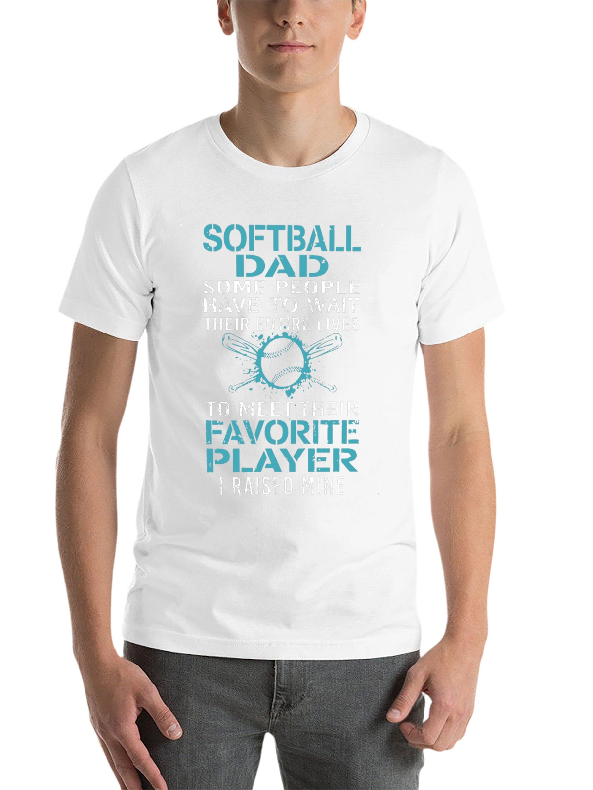 Softball Dad T-Shirt - Raised Mine Tee