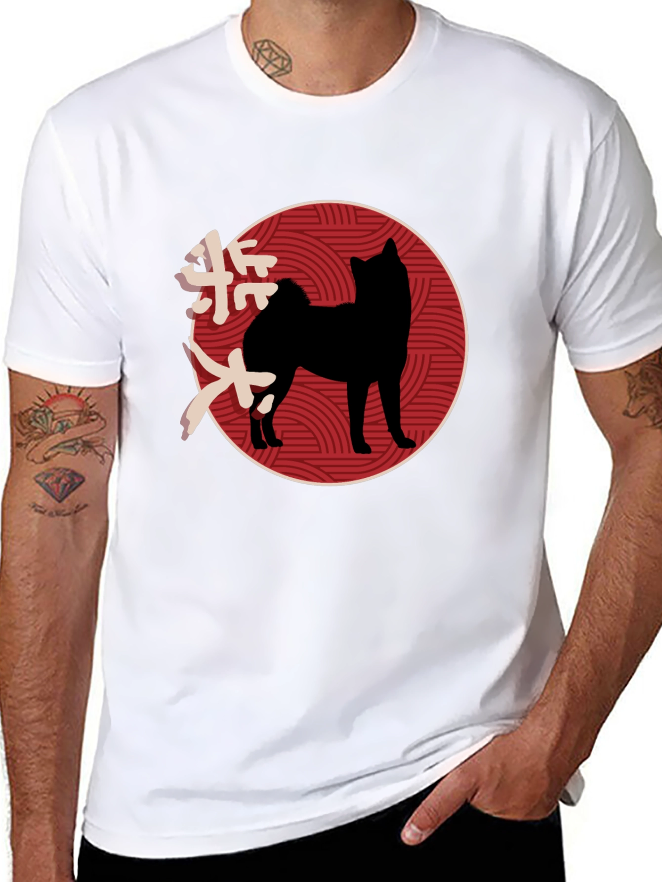 Japanese Shiba Inu Graphic Tee - Stylish Black T-Shirt