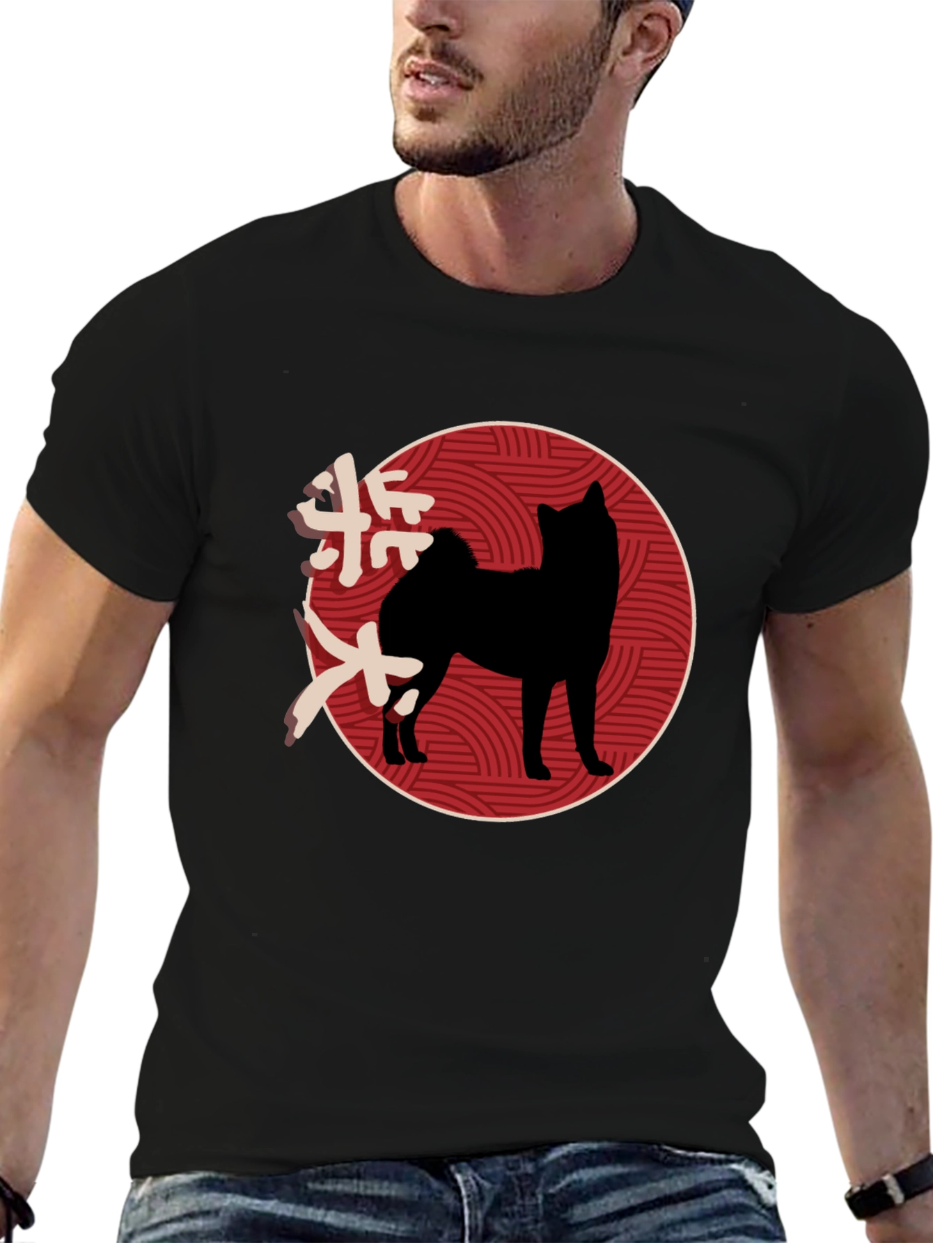 Japanese Shiba Inu Graphic Tee - Stylish Black T-Shirt