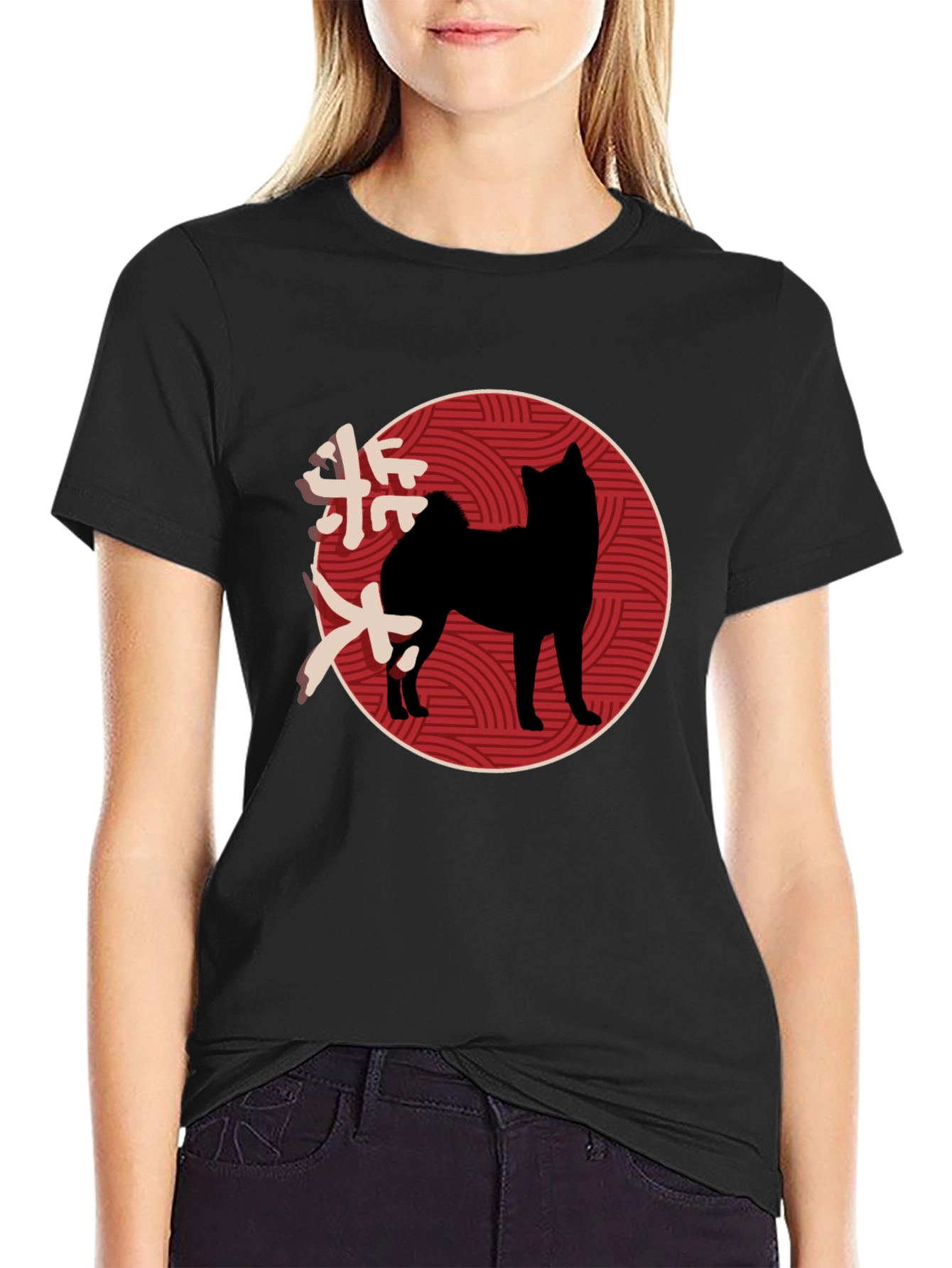 Japanese Shiba Inu Graphic Tee - Stylish Black T-Shirt