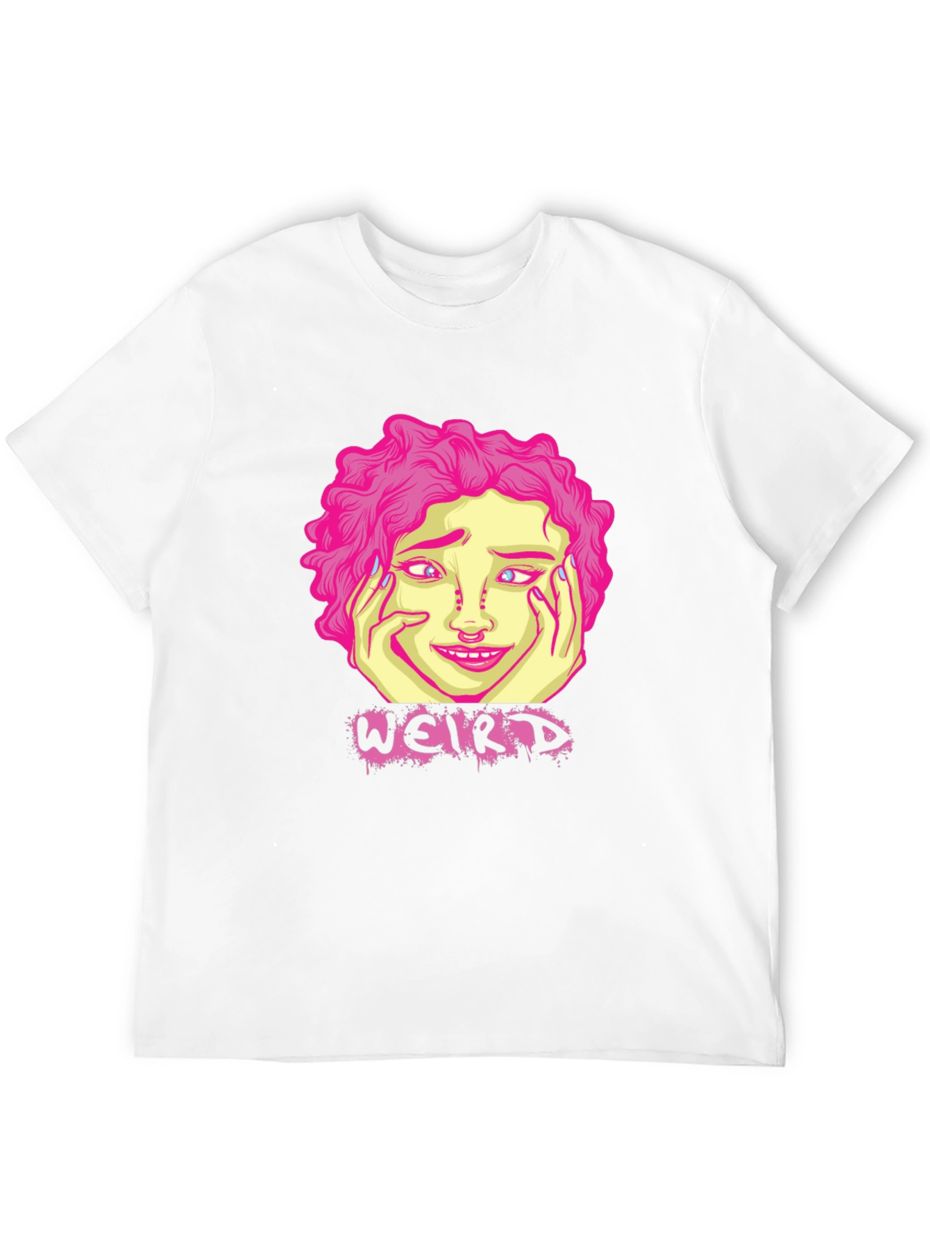 Weird Graphic T-Shirt - Black Cotton Tee