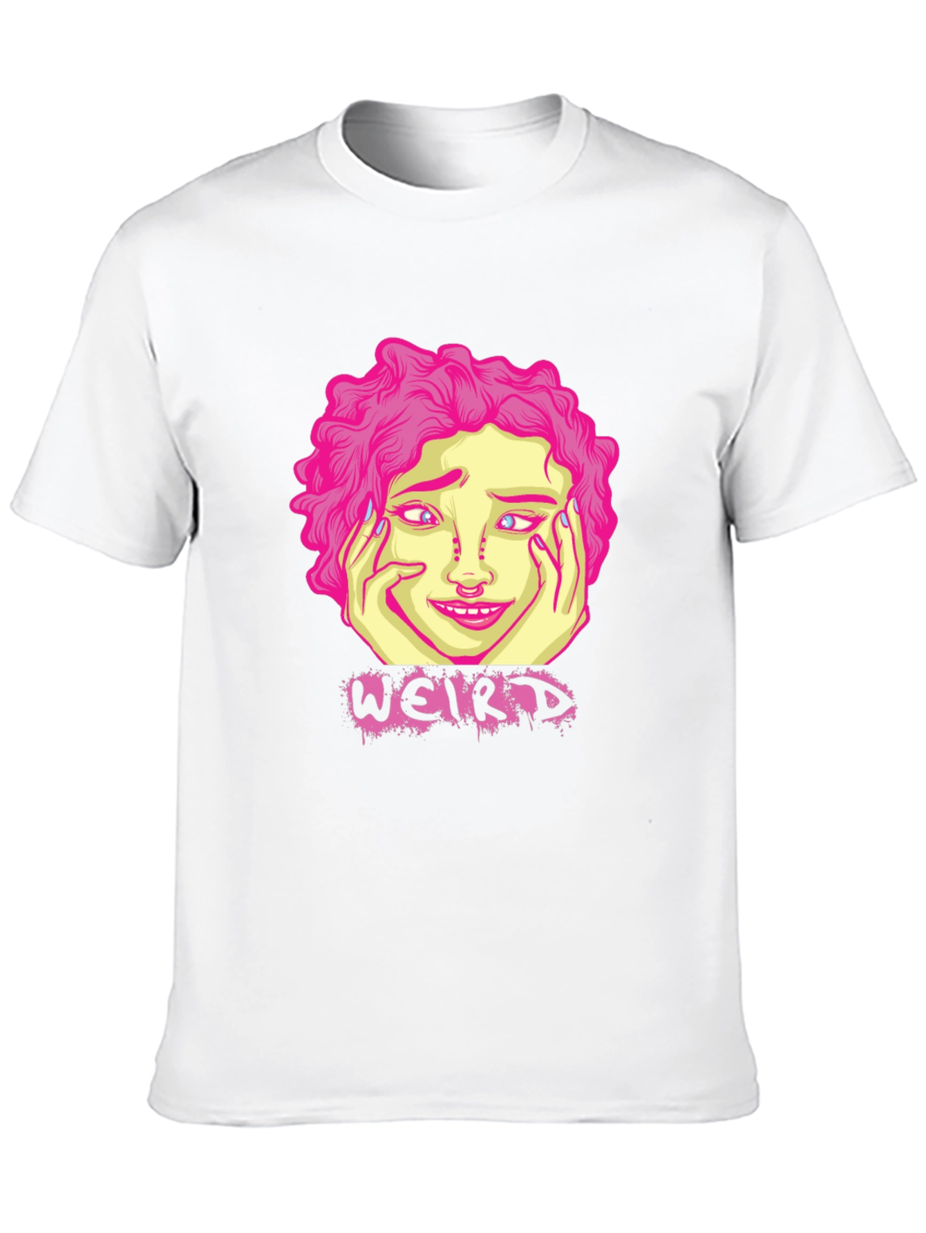 Weird Graphic T-Shirt - Black Cotton Tee