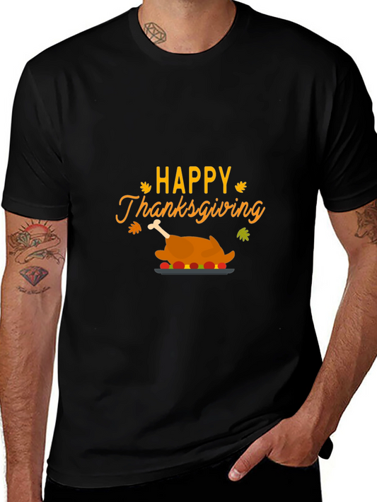 Happy Thanksgiving Turkey T-Shirt - Festive Holiday Apparel