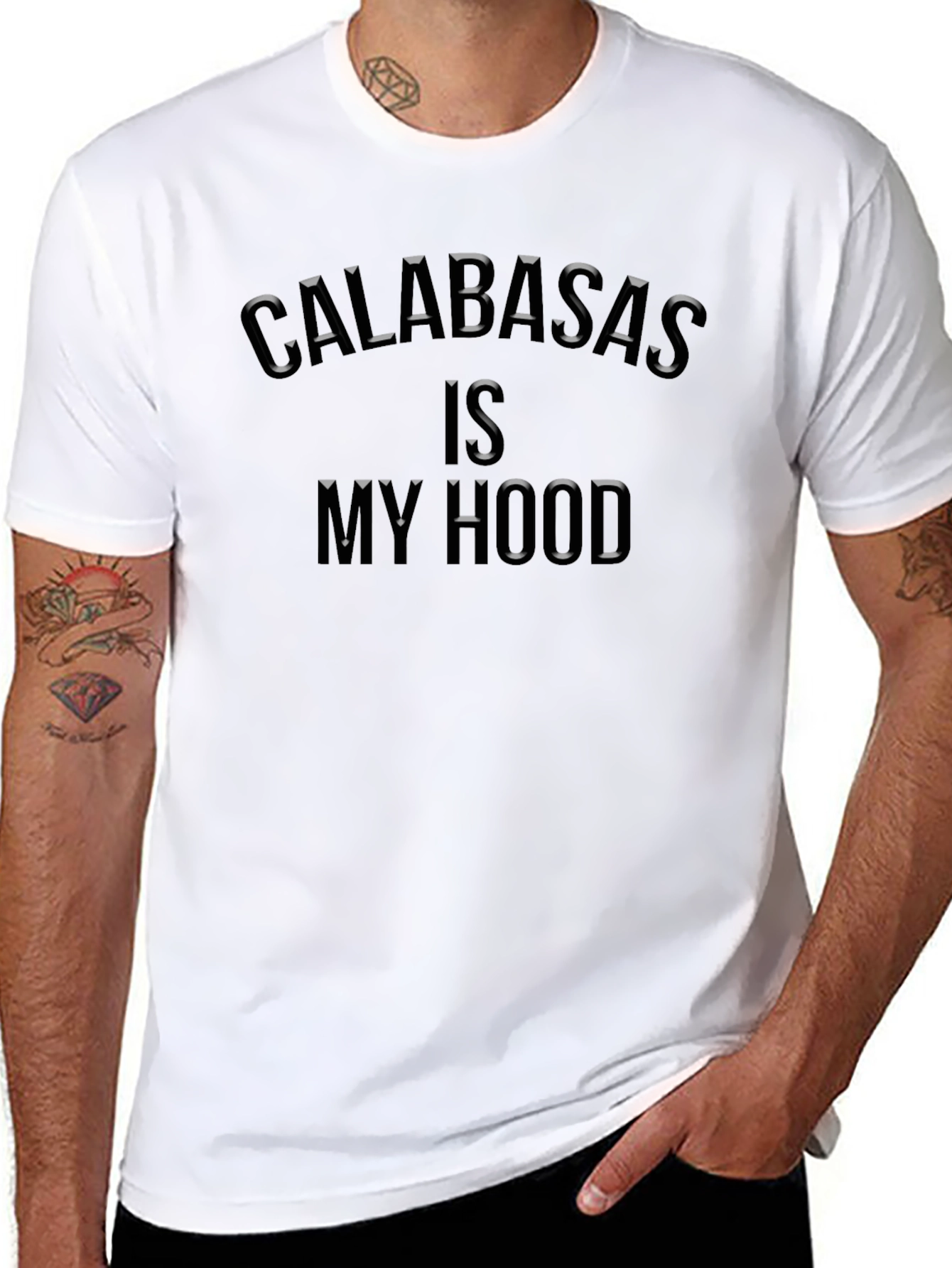 Calabasas Is My Hood Black T-Shirt