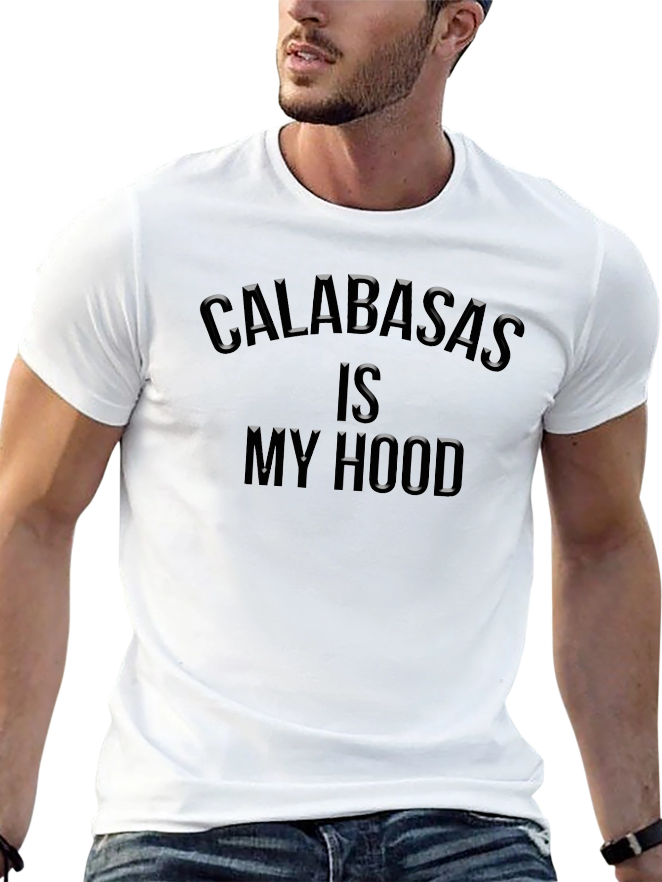 Calabasas Is My Hood Black T-Shirt