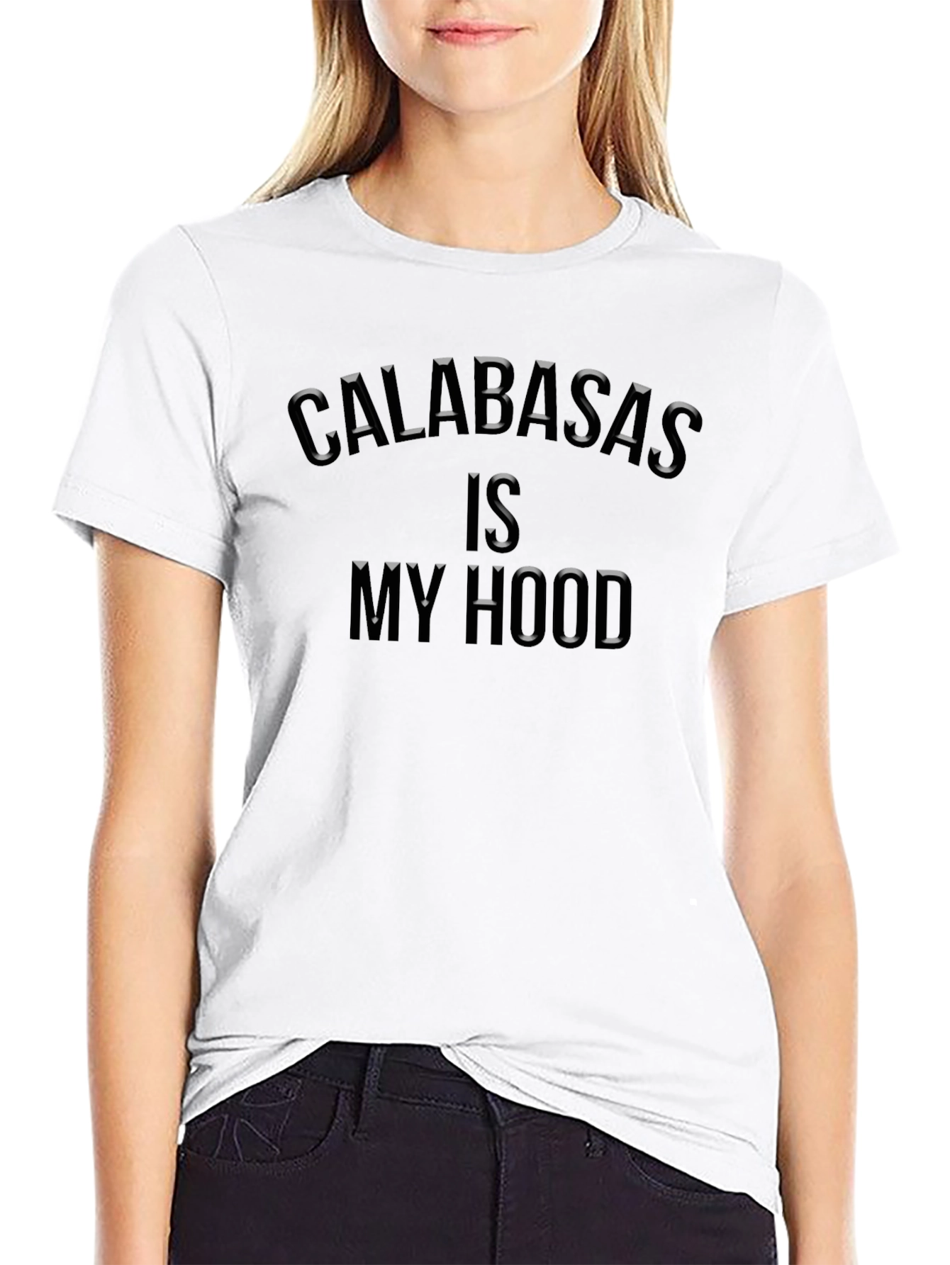 Calabasas Is My Hood Black T-Shirt