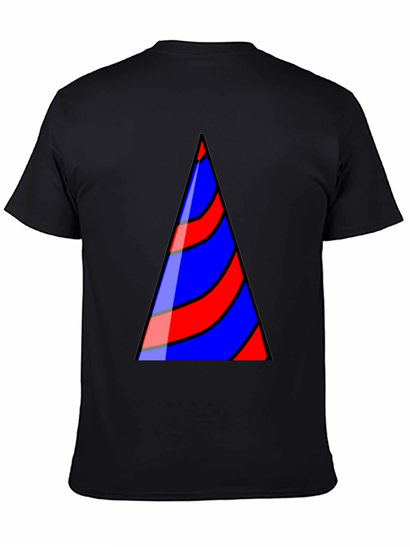 Striped Triangle Graphic T-Shirt