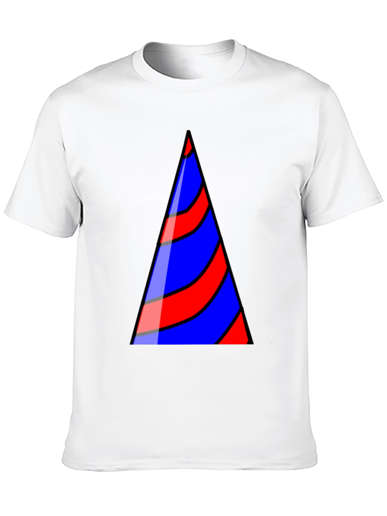 Striped Triangle Graphic T-Shirt