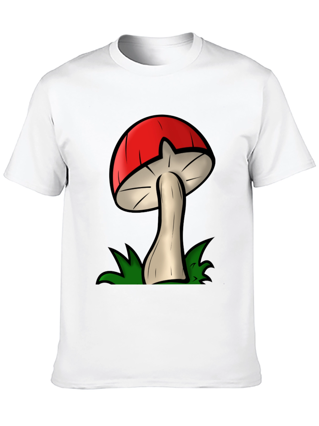 Mushroom Graphic Tee - Funky Cartoon Design