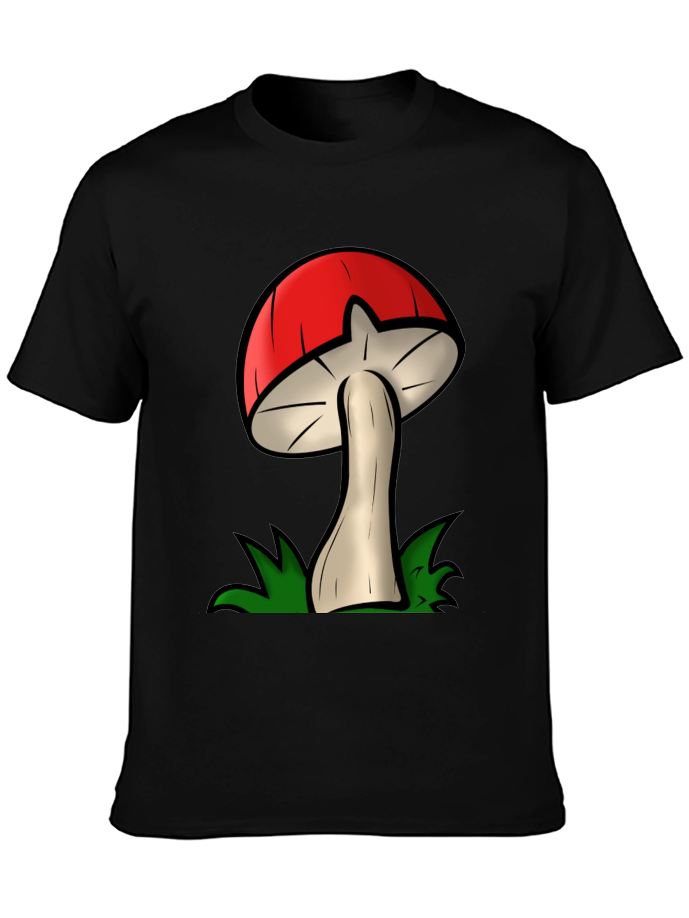 Mushroom Graphic Tee - Funky Cartoon Design