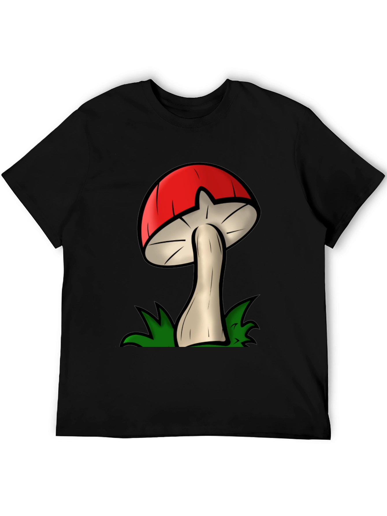 Mushroom Graphic Tee - Funky Cartoon Design