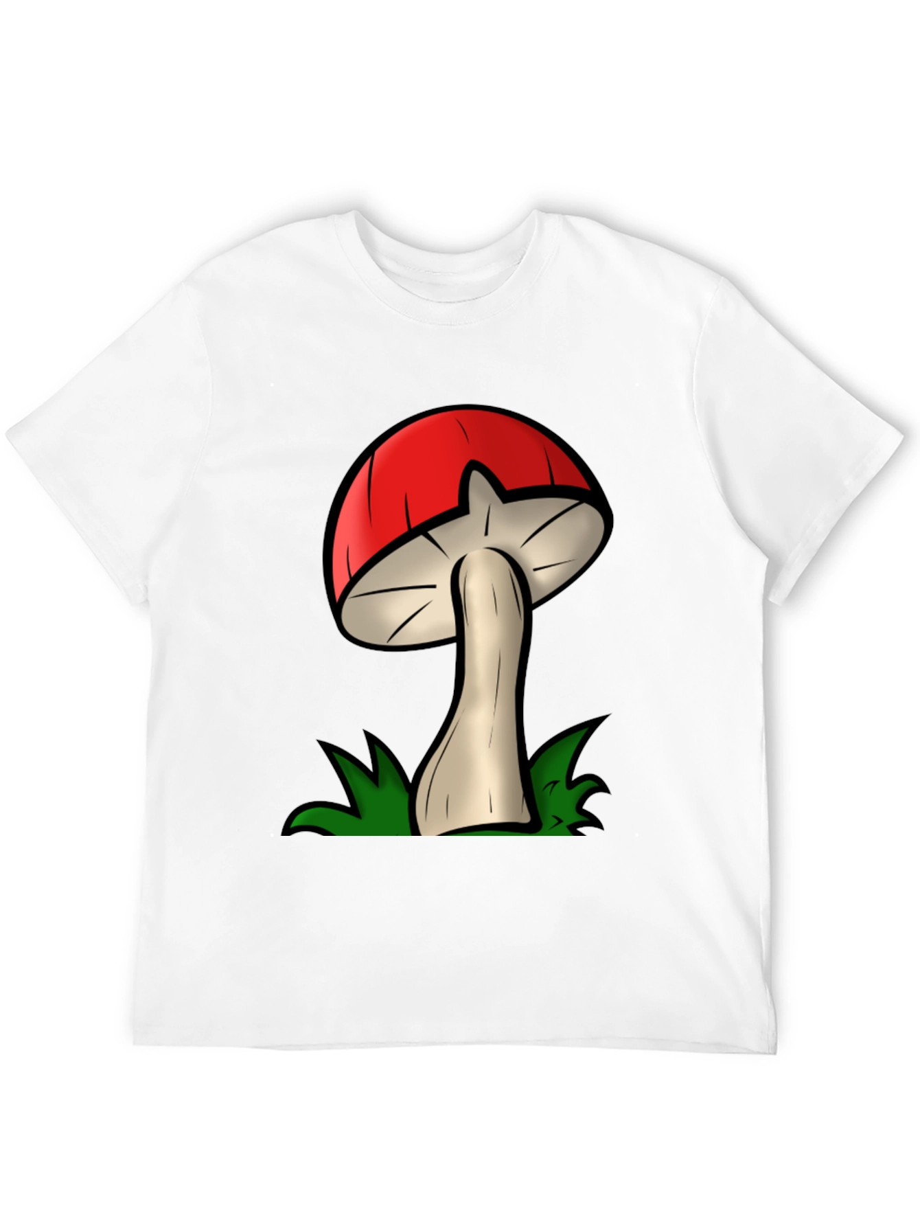 Mushroom Graphic Tee - Funky Cartoon Design