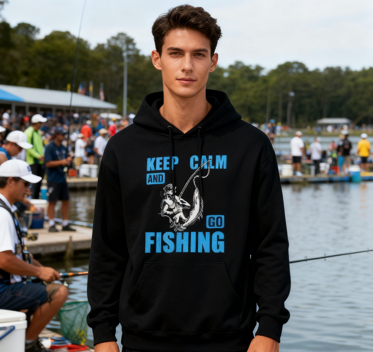 Outdoor Sports Fishing Quote Sweatshirt
