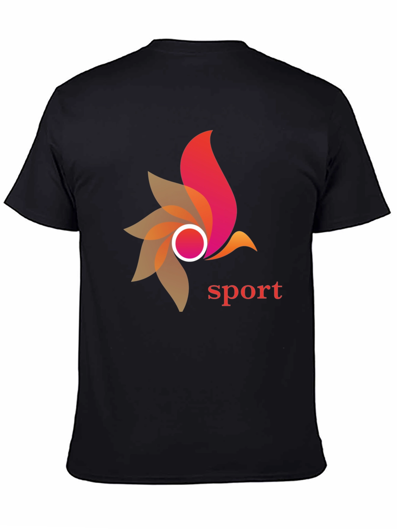 Stylish Sport Graphic Black T-Shirt