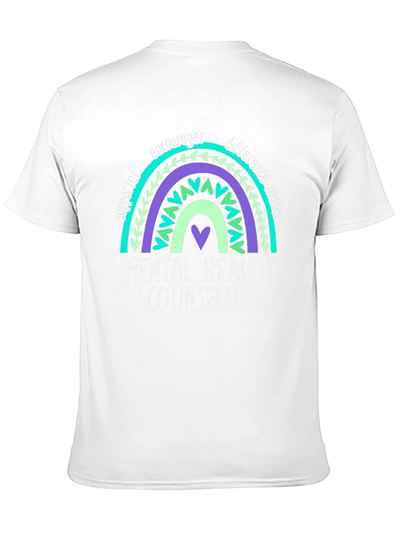 Mental Health Counselor Rainbow T-Shirt