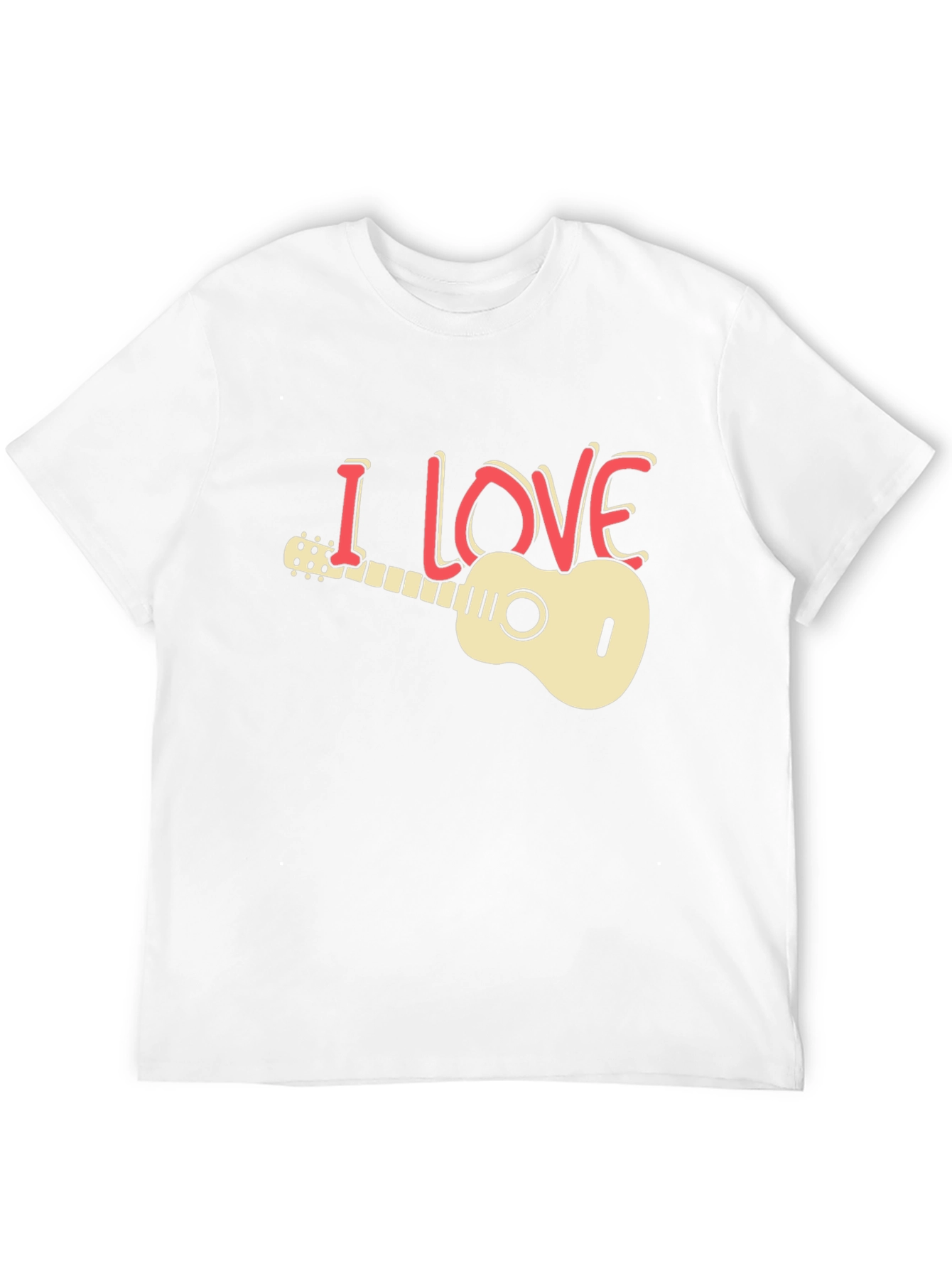 I Love Guitar Graphic T-Shirt - Musician Tee
