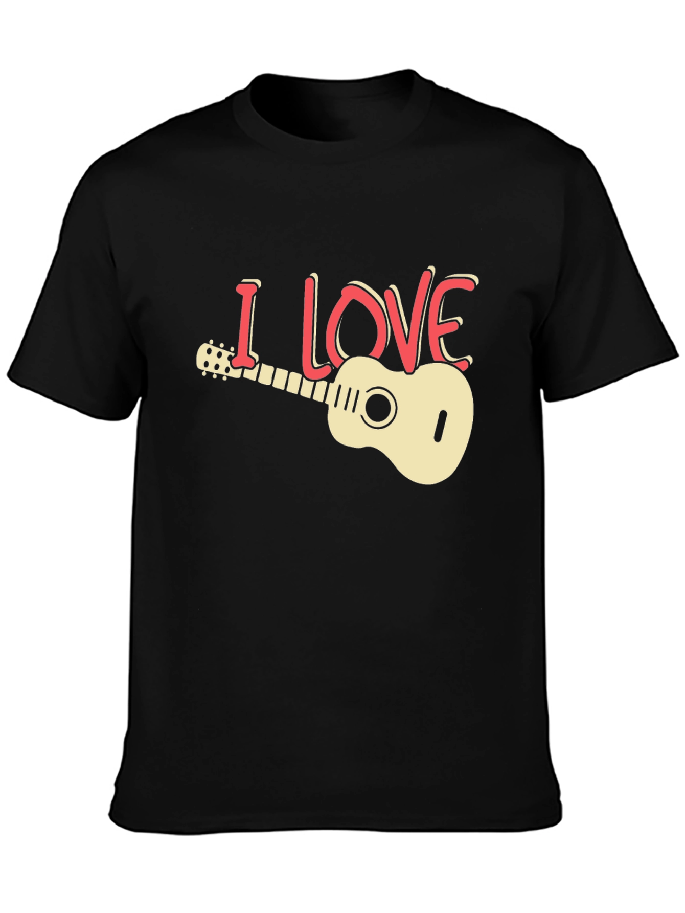 I Love Guitar Graphic T-Shirt - Musician Tee