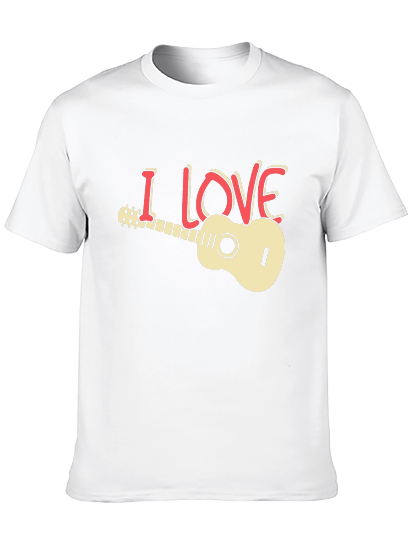 I Love Guitar Graphic T-Shirt - Musician Tee