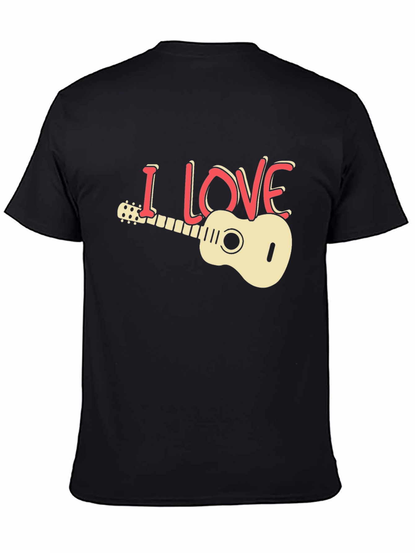 I Love Guitar Graphic T-Shirt - Musician Tee