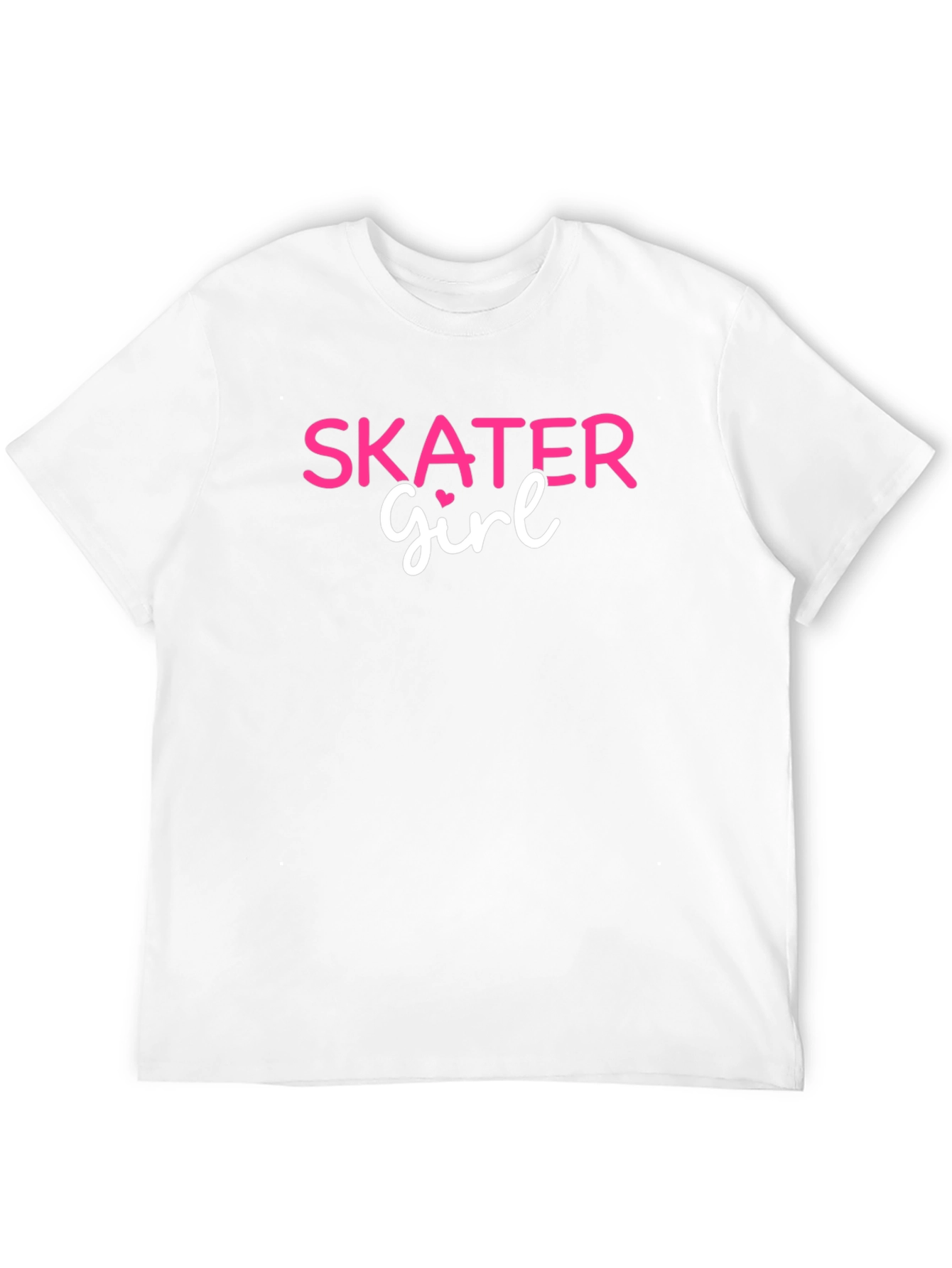 Skater Girl Graphic Tee - Black Cotton Casual Shirt
