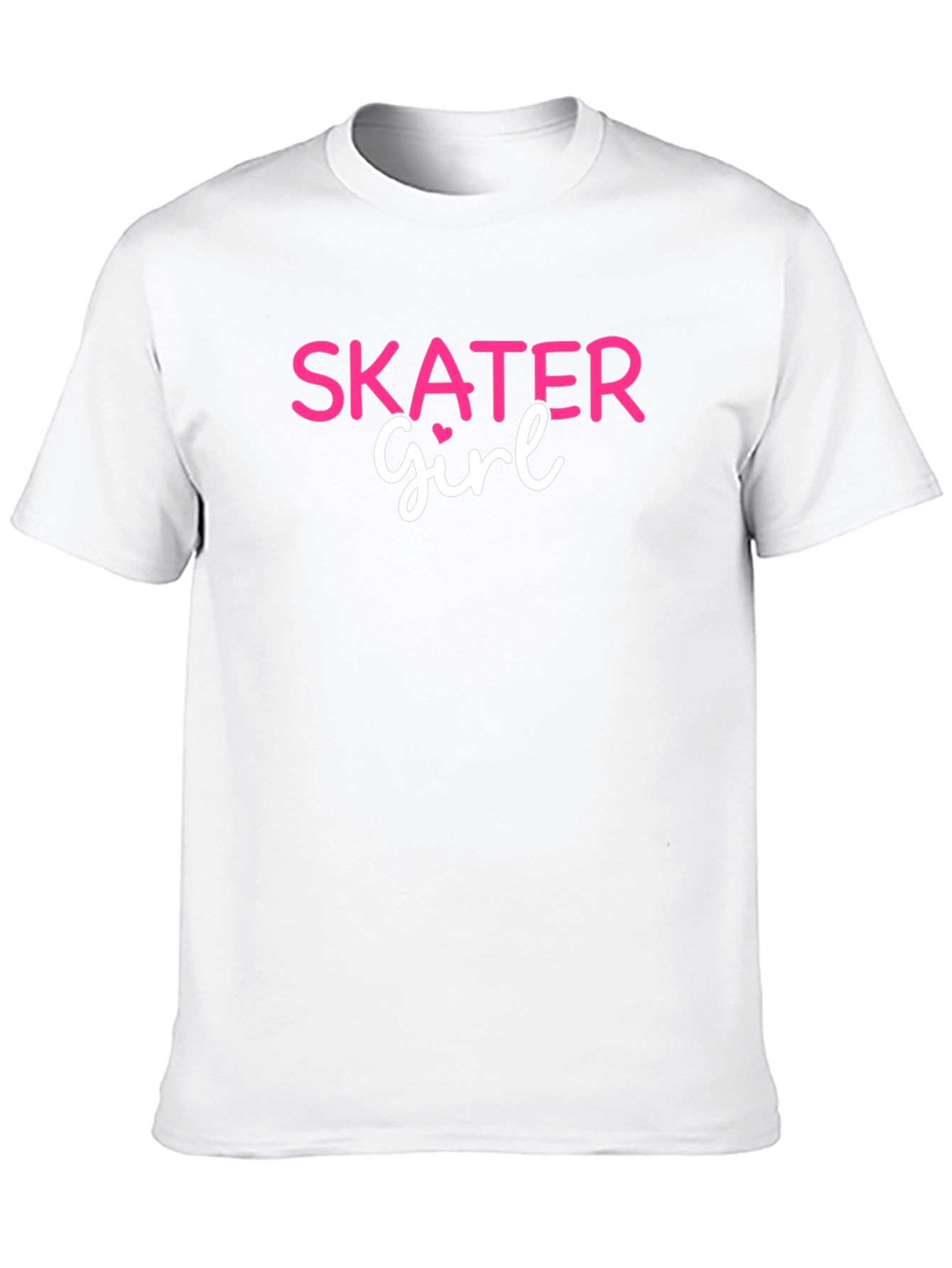 Skater Girl Graphic Tee - Black Cotton Casual Shirt