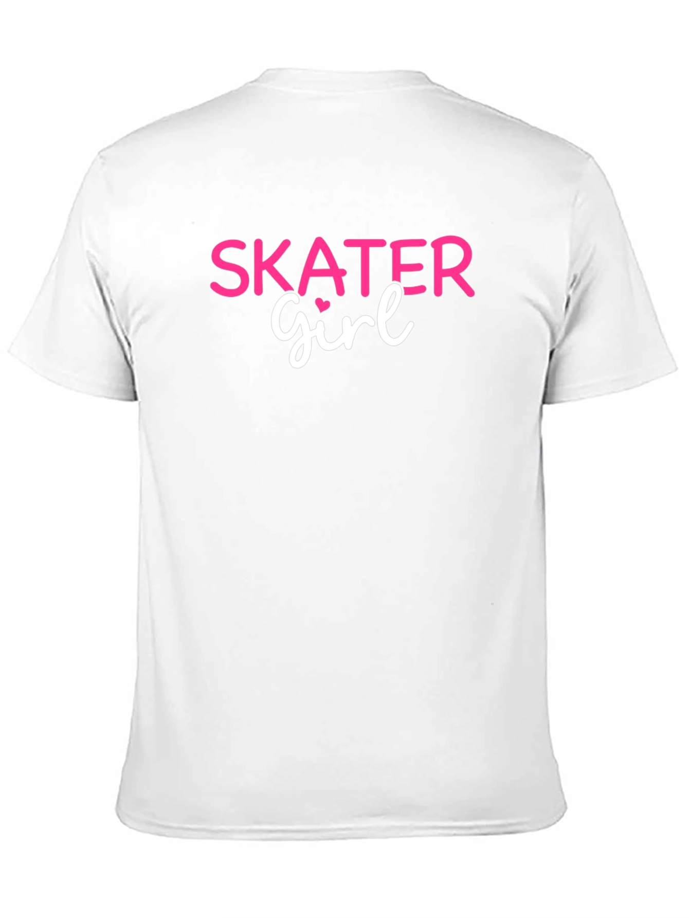 Skater Girl Graphic Tee - Black Cotton Casual Shirt