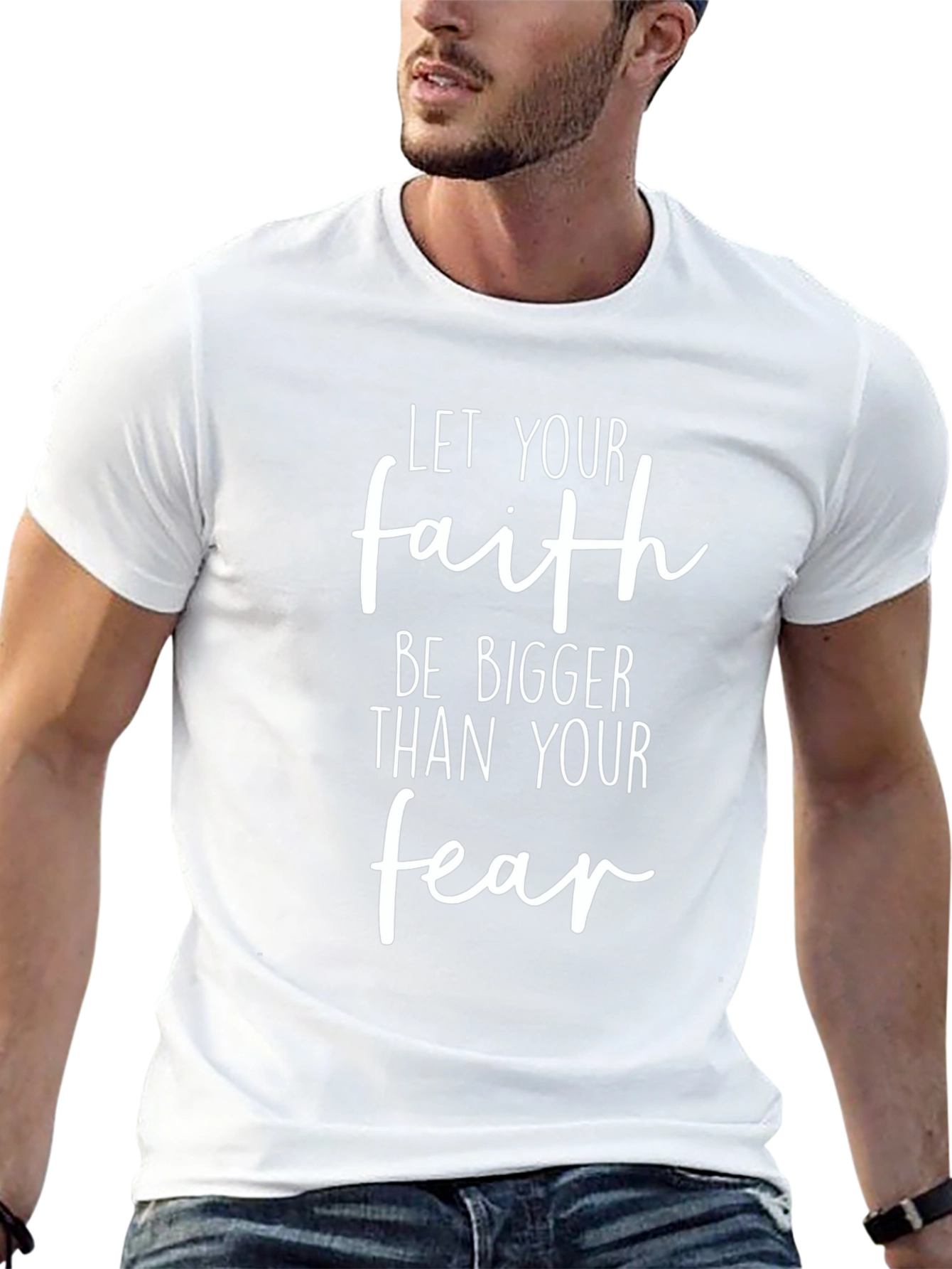 Faith Over Fear Graphic Tee - Stylish Christian Apparel