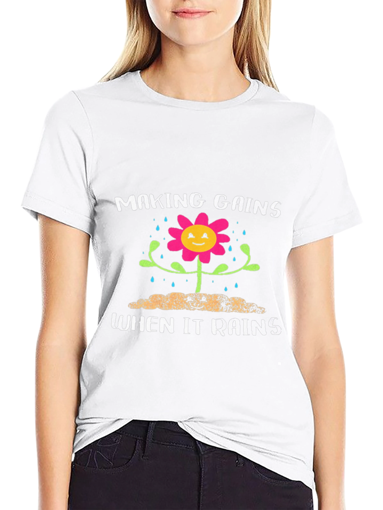 Making Gains When It Rains Graphic T-Shirt