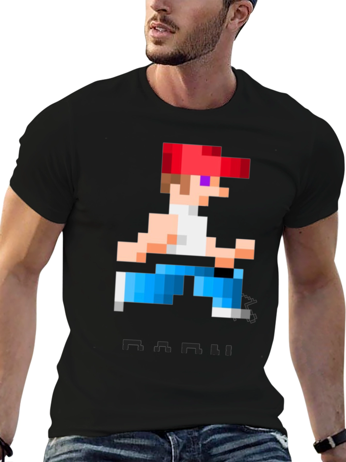 Retro Pixel Game T-Shirt - Cool Graphic Tee