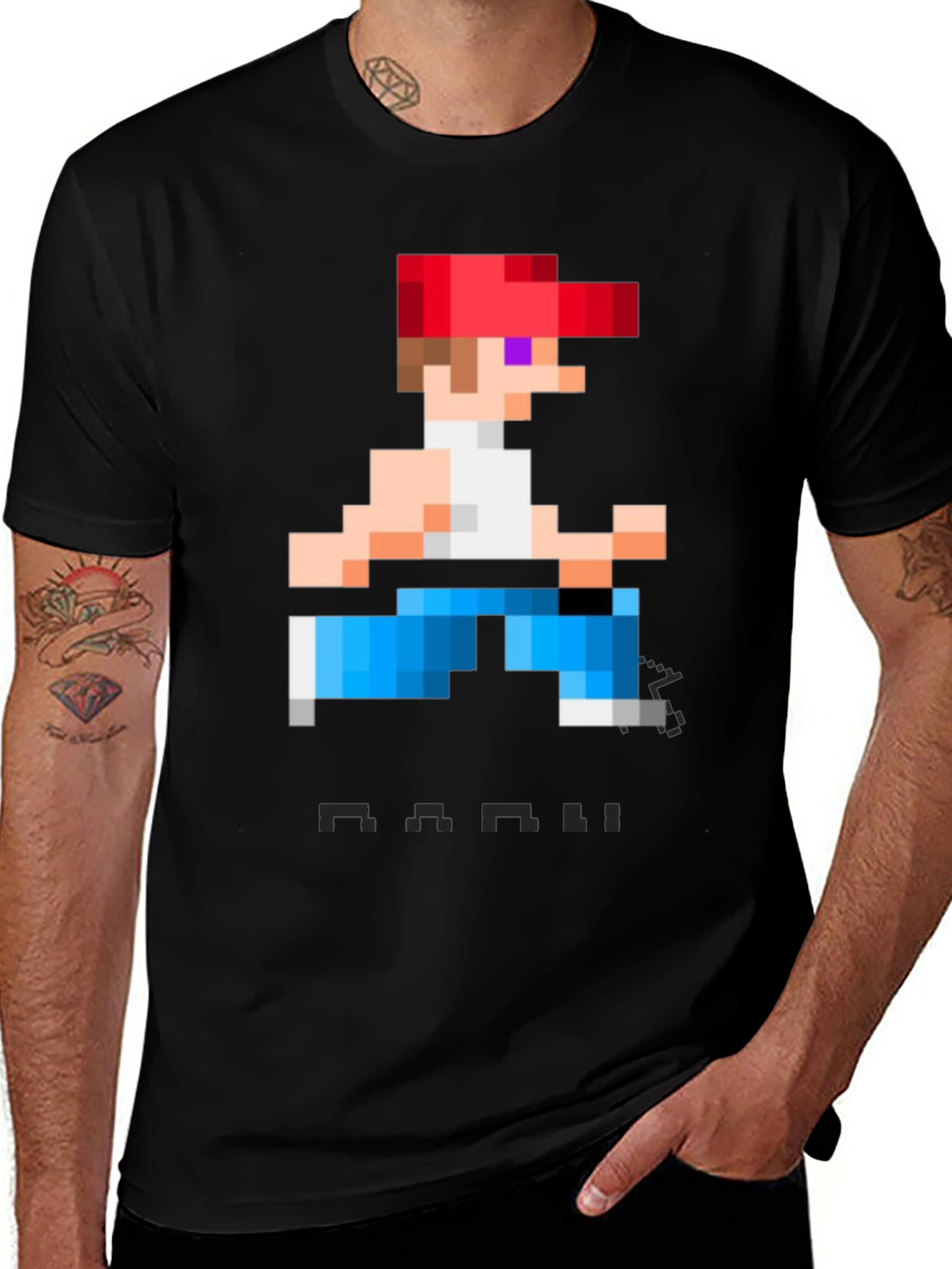 Retro Pixel Game T-Shirt - Cool Graphic Tee